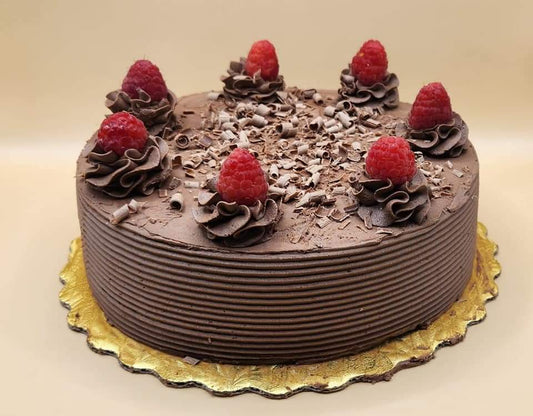 Chocolate Raspberry Cake - Select your size